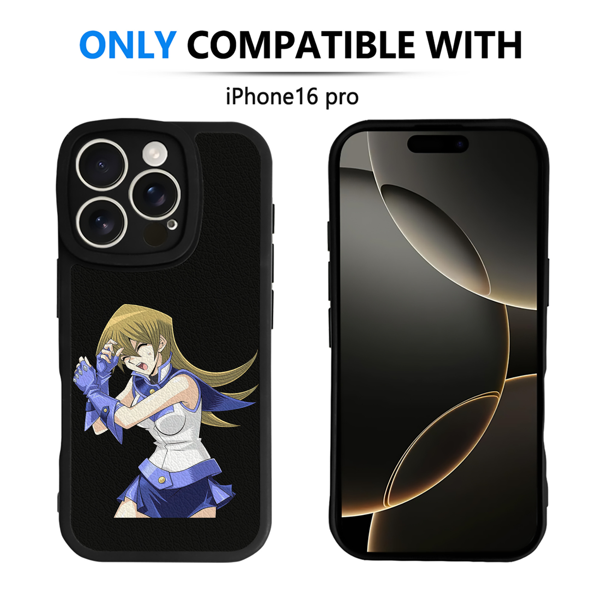 （画像用） 遊☆戯☆王 Yu-Gi-Oh! 【iPhone 16シリーズ対応】シリコンスマホケース（レザー調） 材質：シリコン